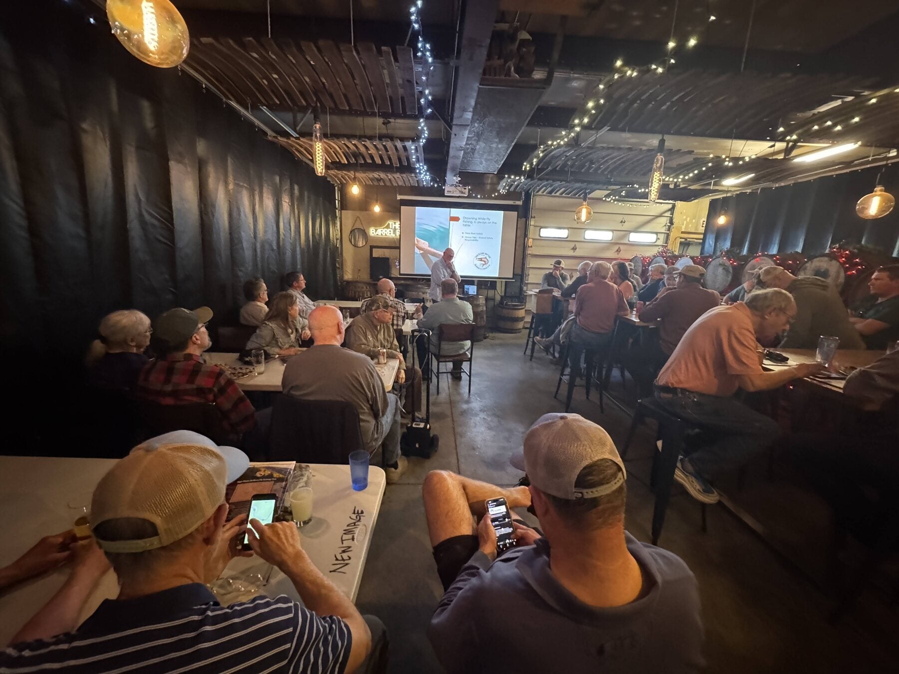 High Plains Drifters members attending a fly-fishing presentation